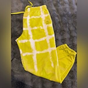 Vans Yellow and White Tie-Dye Pants